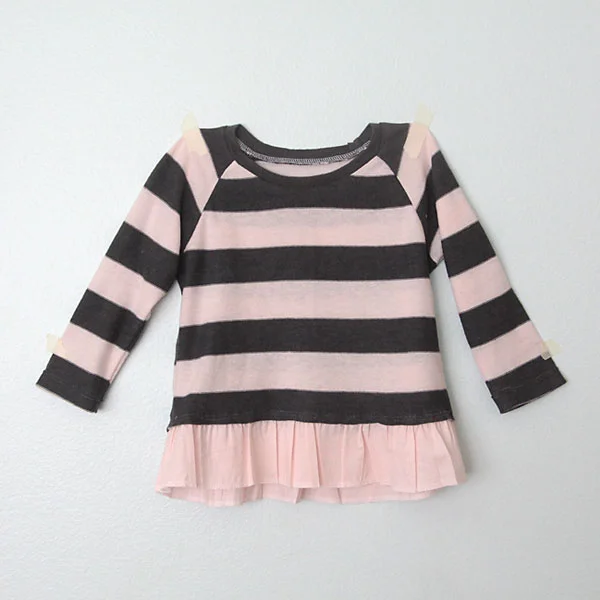 Add Ruffled Hem to Girls Sweater from Its Always Autumn