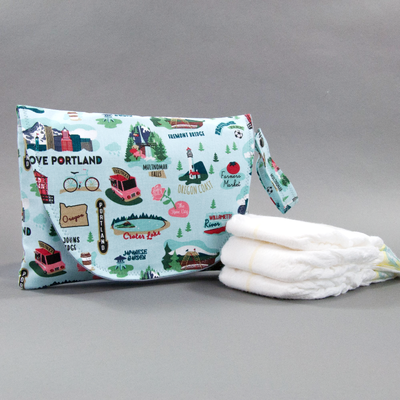 Oregon Diaper and Wipe Clutch from MarshMueller