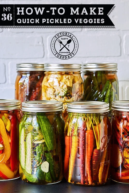 Quick Pickled Veggies from Tasty Yummies