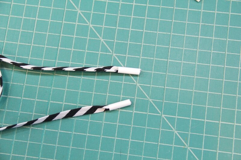 Tubing on the end of shoelace