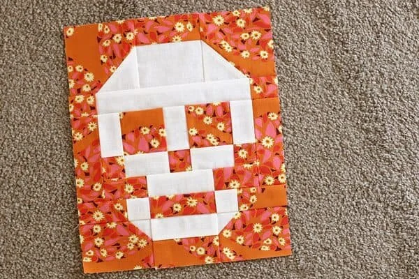 Skull Patchwork Block from Bonjour Quilts