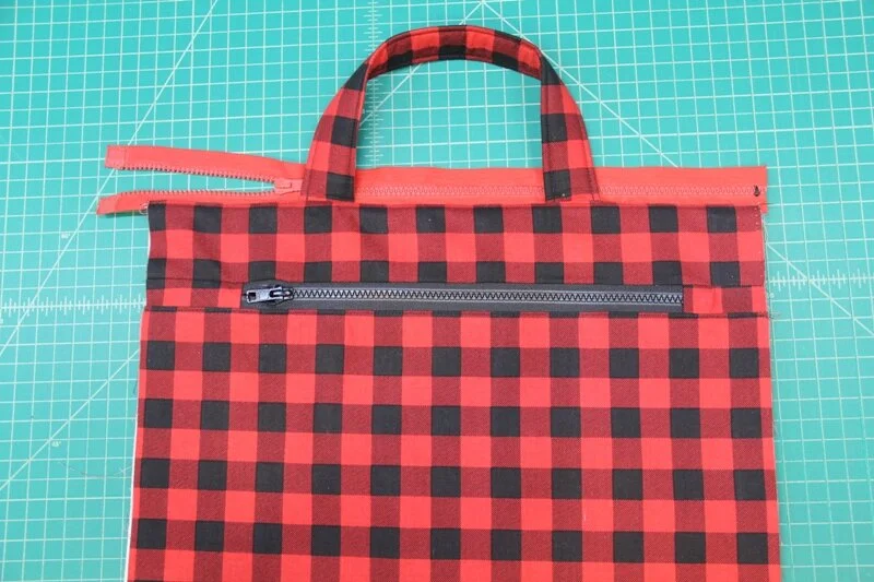 Press zipper out and topstitch