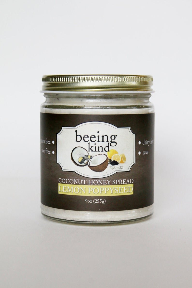 Lemon Poppyseed Coconut Honey Spread from Beeingkind