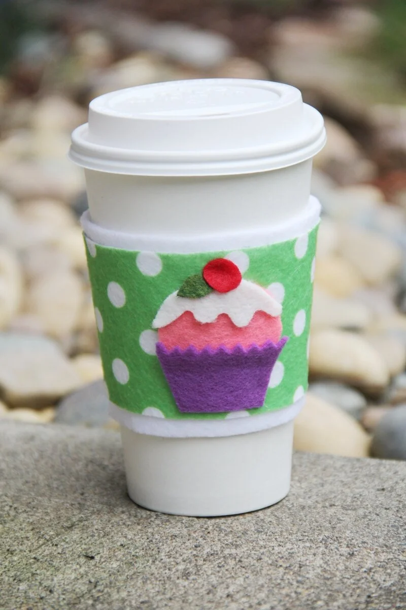 Cupcake Coffee Cozy from Crafty Staci