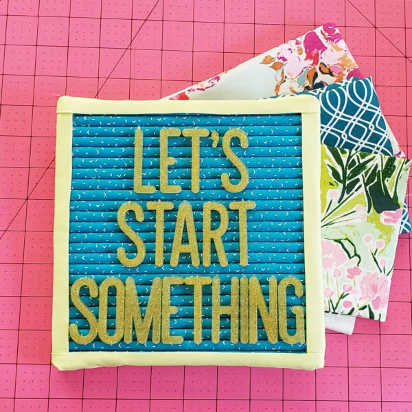 Custom Fabric Letterboard from Always Expect Moore