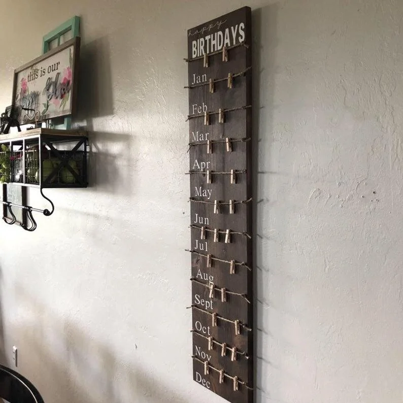 Birthday Calendar from ShoobyShackCrafts