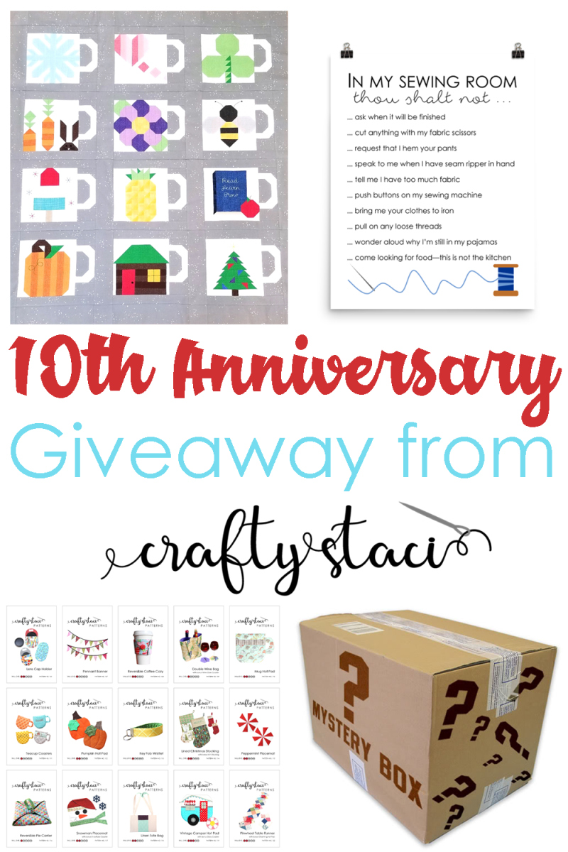 10th Anniversary Giveaway from Crafty Staci