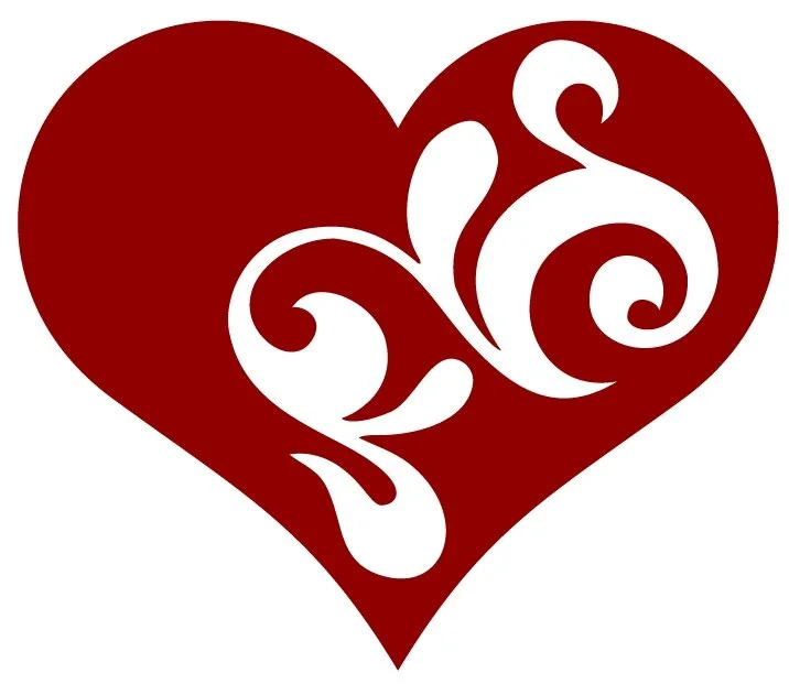 heart with swirl