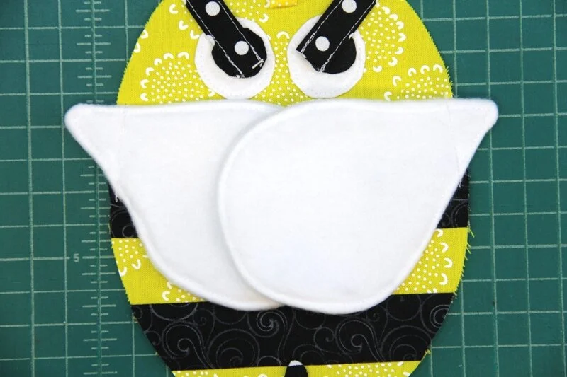 Wings tacked to bee body