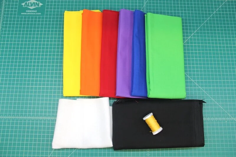 Supplies for End of the Rainbow Mug Mat