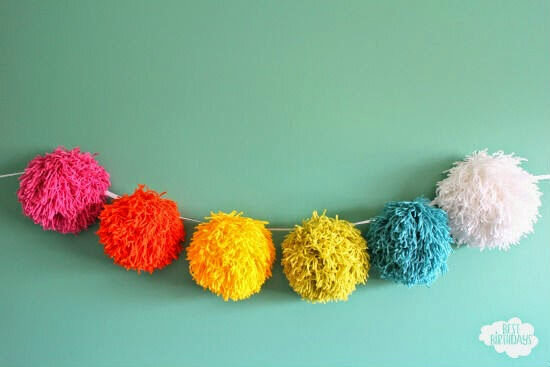 Giant Pompom Garland from Merry About Town