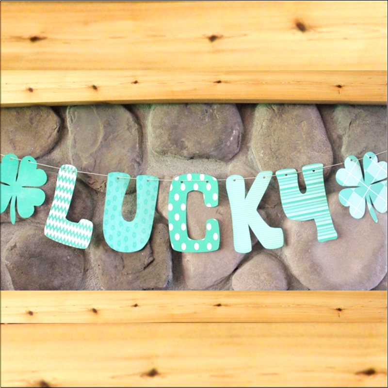 Lucky Printable Banner from Crafty Staci