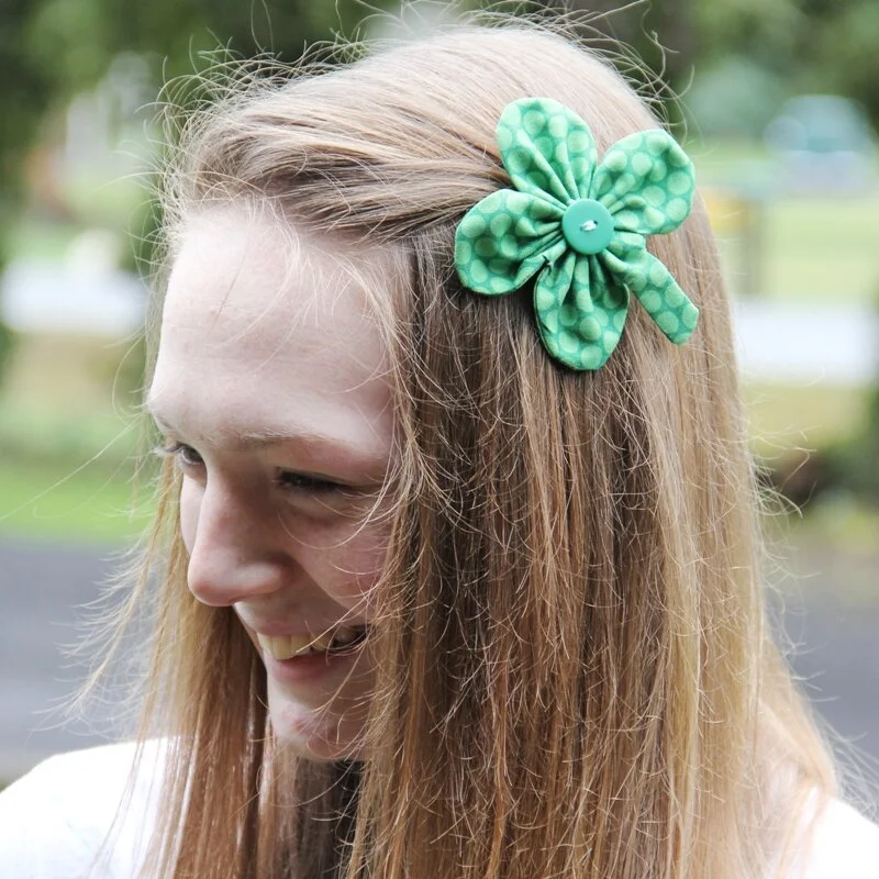 Shamrock Barrette from Crafty Staci
