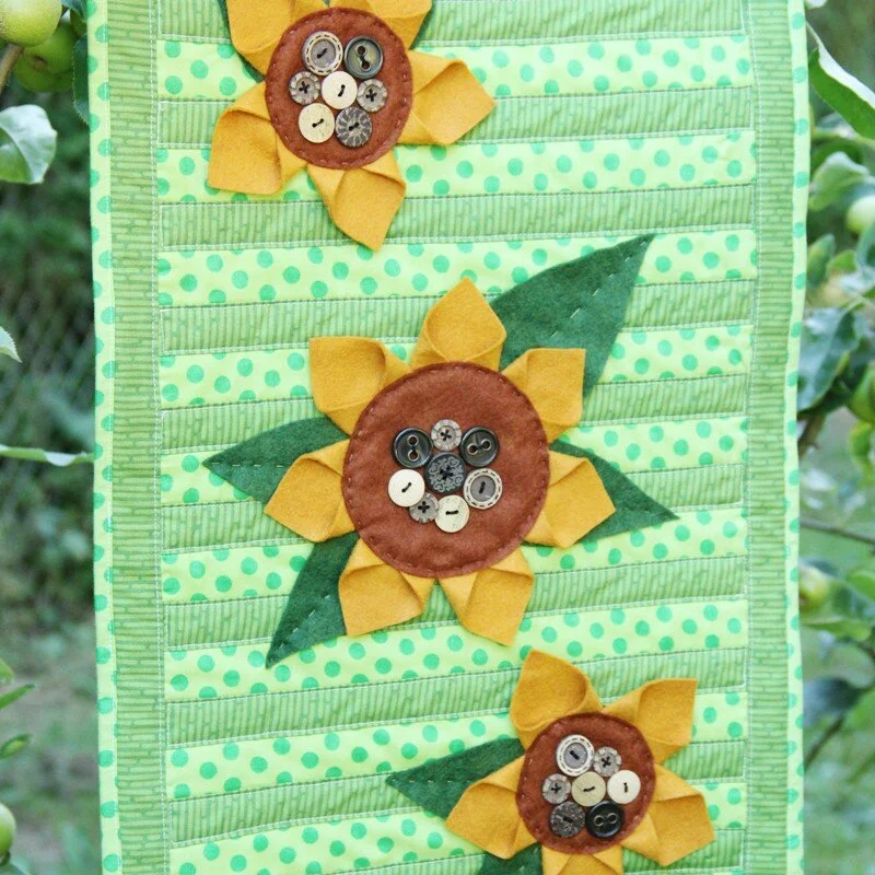 Sunflower Table Runner from Crafty Staci