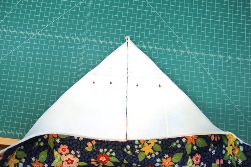 Draw line across corner