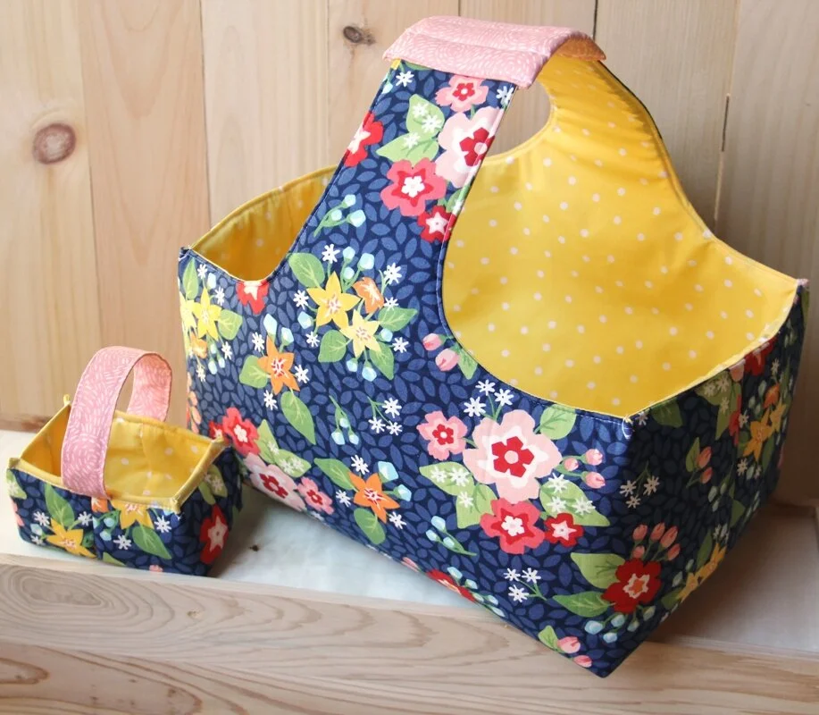 Free Basket Sewing Patterns : Big fabric baskets FREE sewing pattern ...
