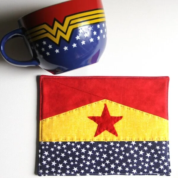 Wonder Woman Mug Mat from Crafty Staci