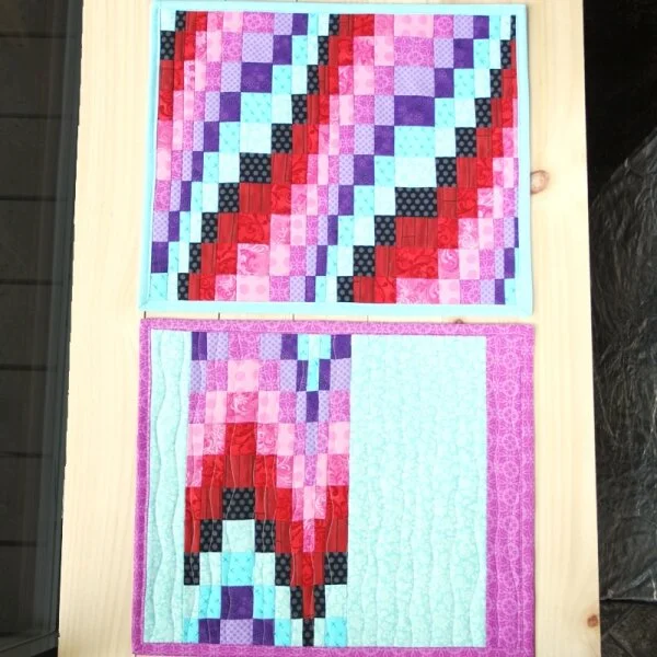 Bargello Placemats from Crafty Staci