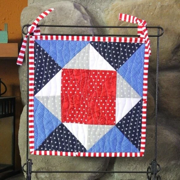Pinwheel Square Mini Quilt on CraftyStaci