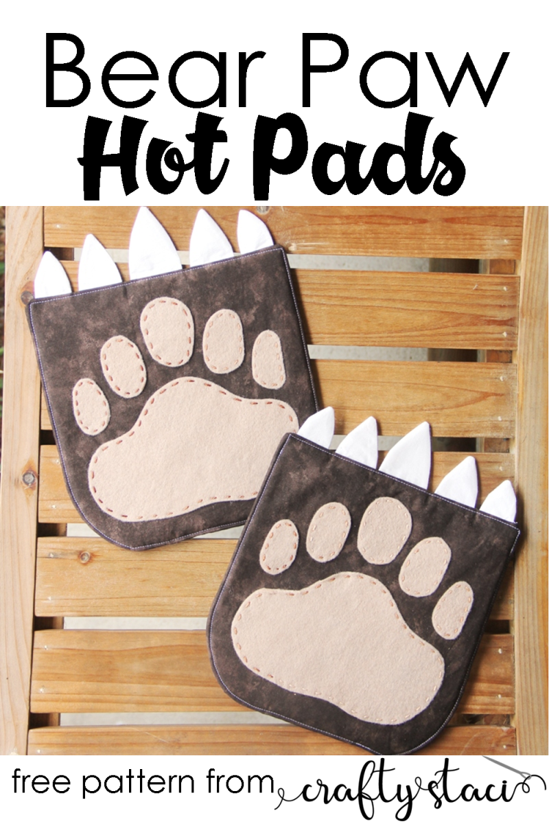 Bear Paw Hot Pad — Crafty