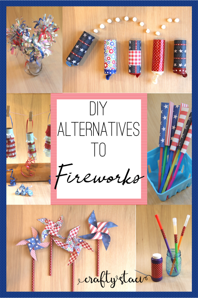 4th of July Curling RIbbon Firework Crafts