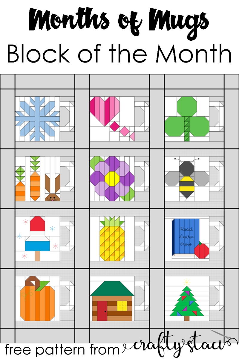 Free Block of the Month Pattern, quilting