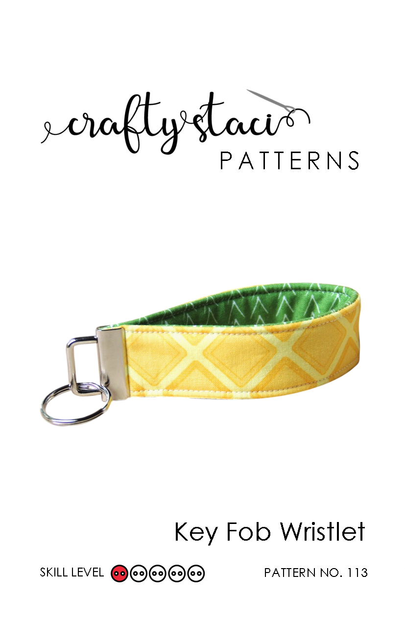 Key Fob Wristlet Sewing Pattern - PDF download — Crafty Staci