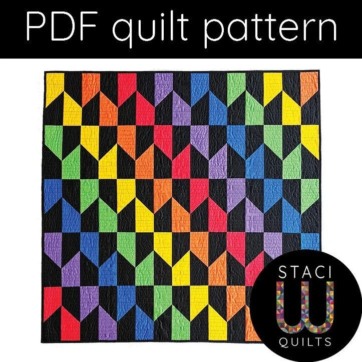 Vibrant Quilt Pattern PDF download — Crafty Staci