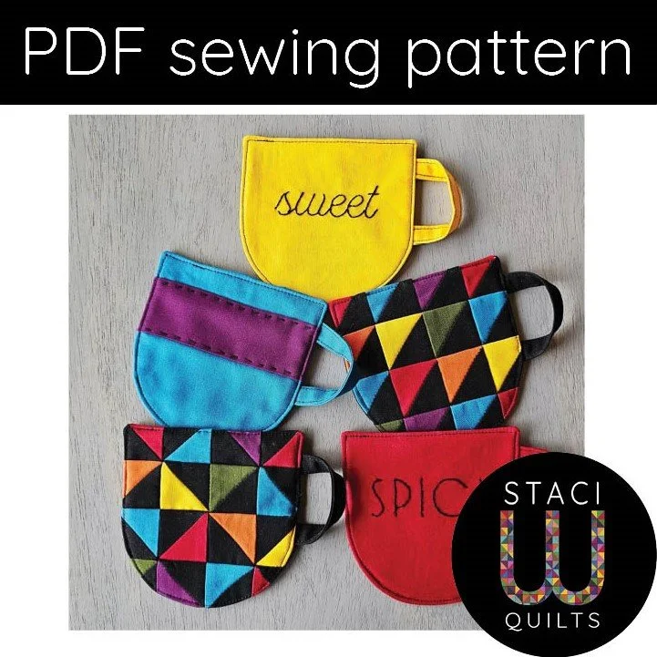 Teacup Coaster Sewing Pattern - PDF download — Crafty Staci