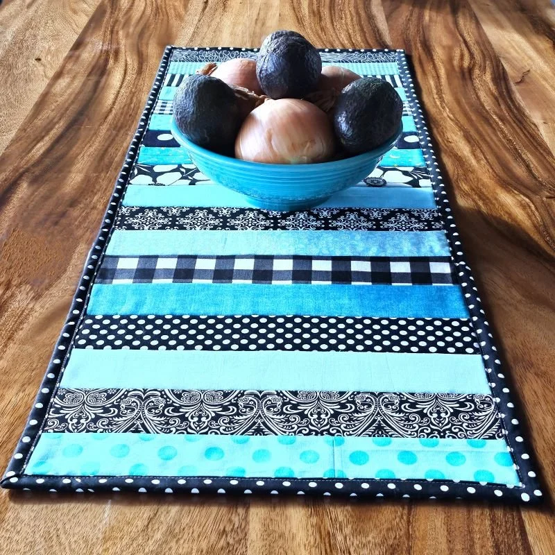Quilt-As-You-Go Table Runner — Crafty Staci quilt-as-you-go-table-runner-crafty-staci