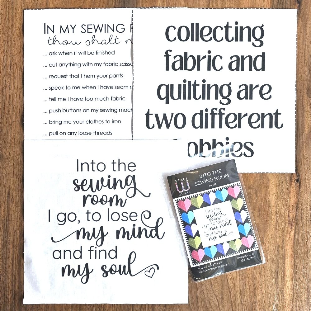 Sewing Room Quilt Panels and Pattern Bundle — Crafty Staci