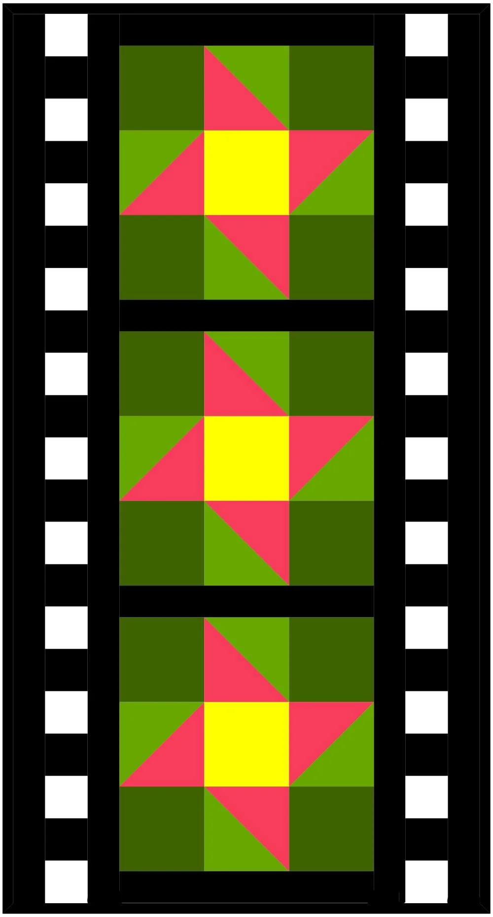 Film Strip Table Runner with Camera Quilt Block PDF Sewing Pattern ...