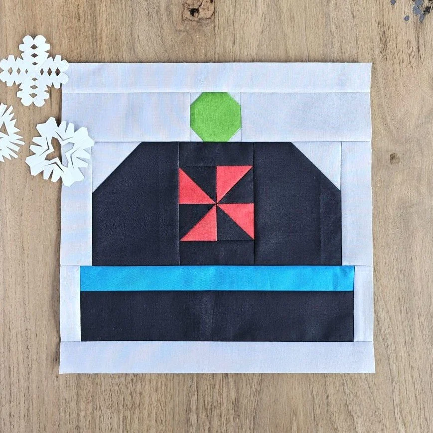 Winter Hat Quilt Block
