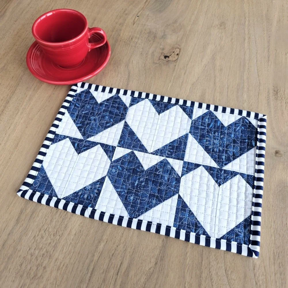 Balanced Hearts Mug Mat