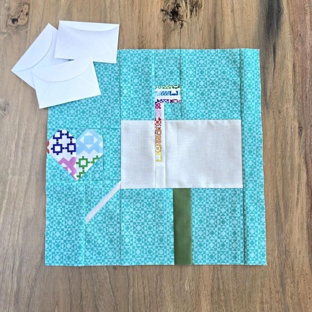 Happy Mail Quilt Block