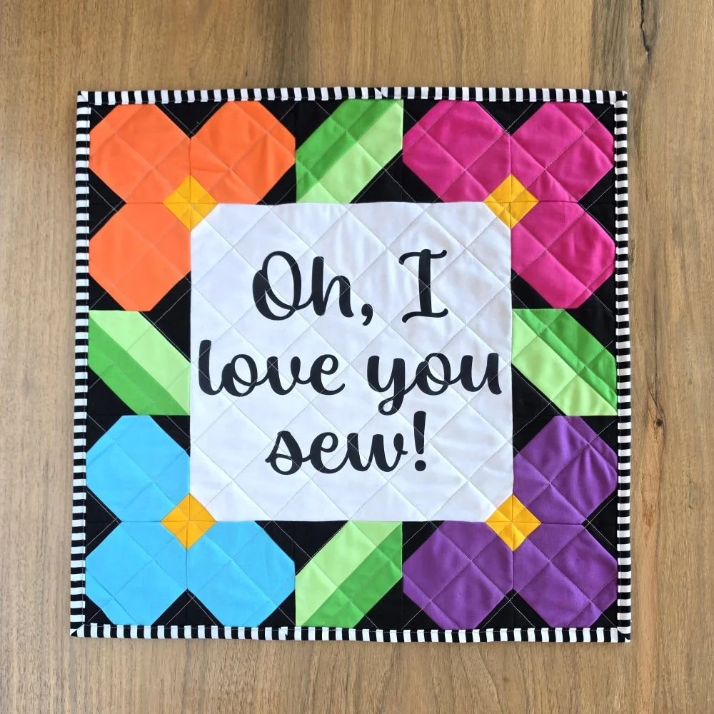 Love You Sew Quilt Pattern and Panel