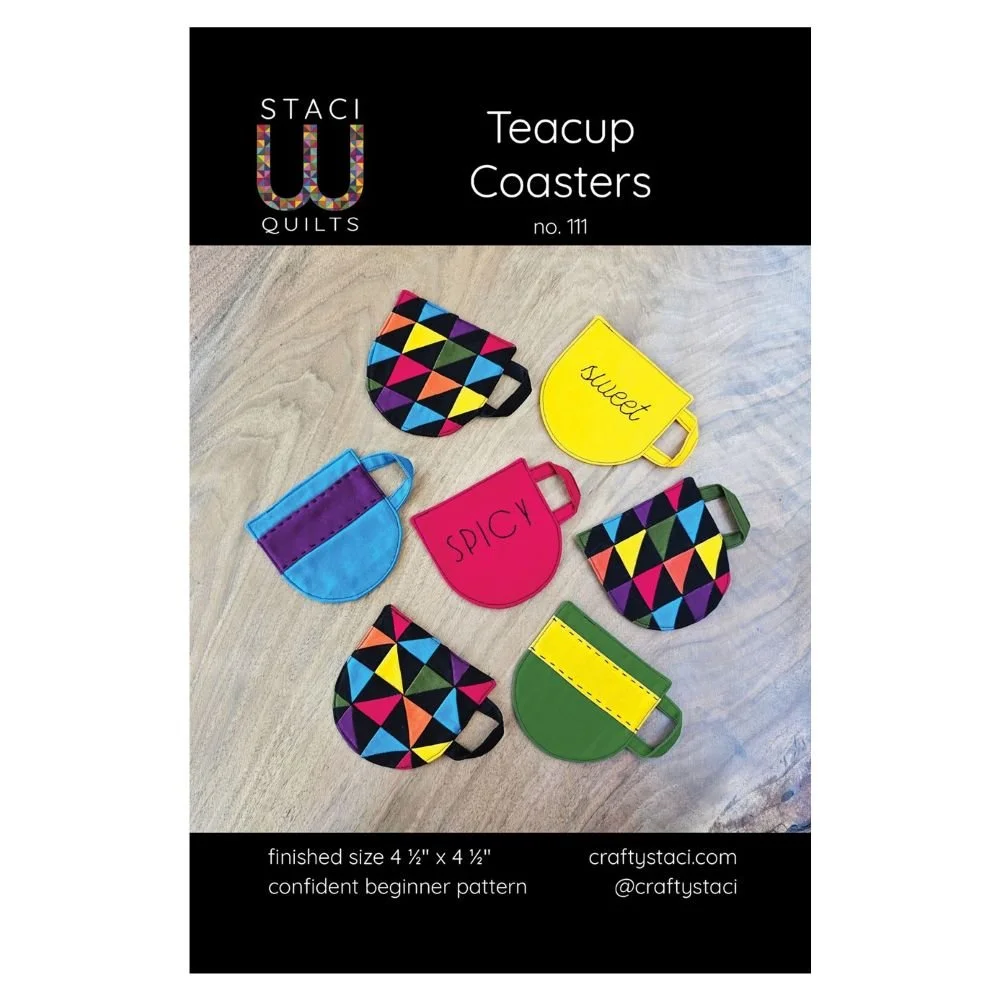 Teacup Coaster PDF Sewing Pattern — Crafty Staci