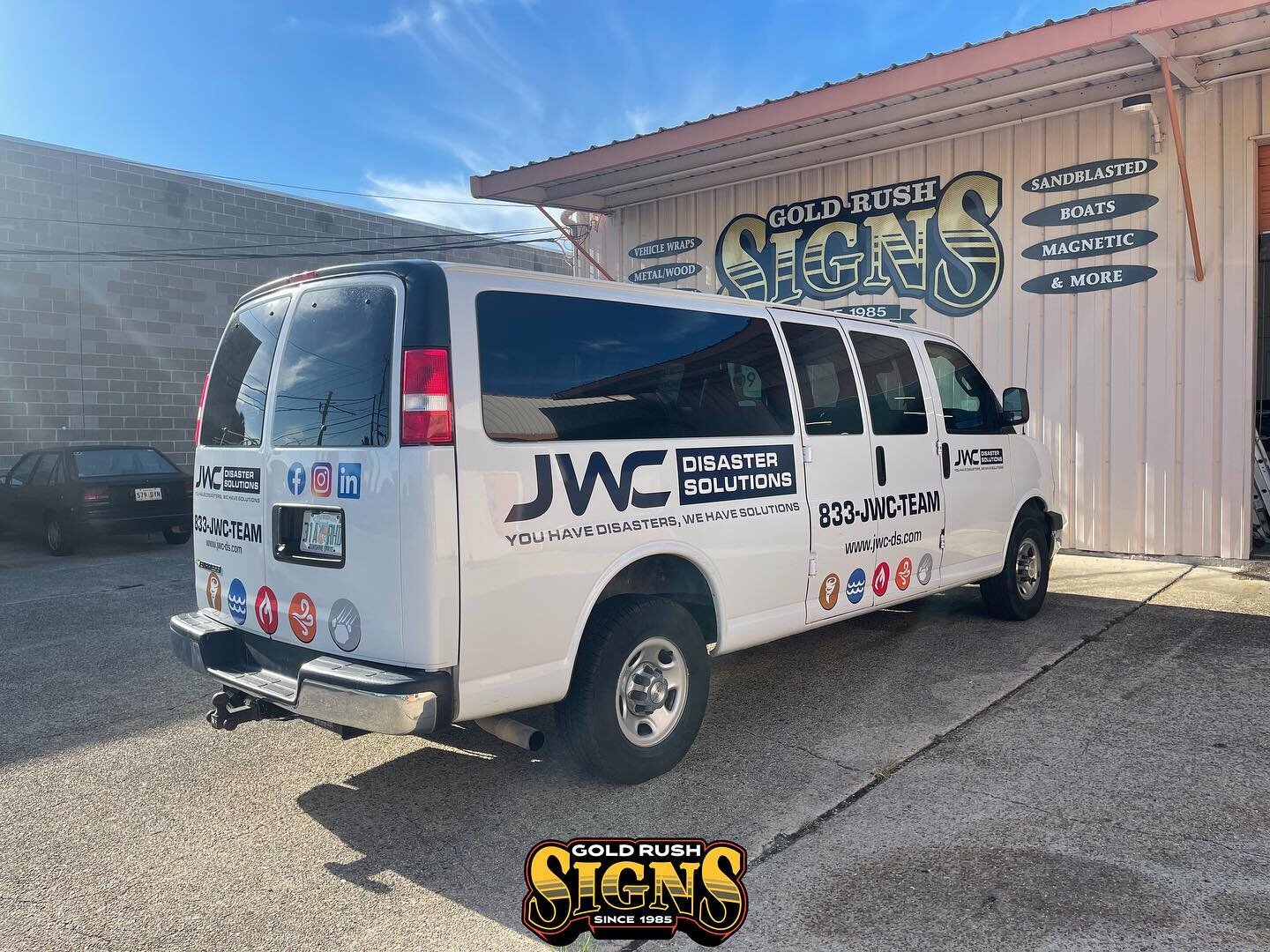 JWC Disaster Solutions struck gold with this new design! ⚡️ Can&rsquo;t wait to see the fleet out on the road.