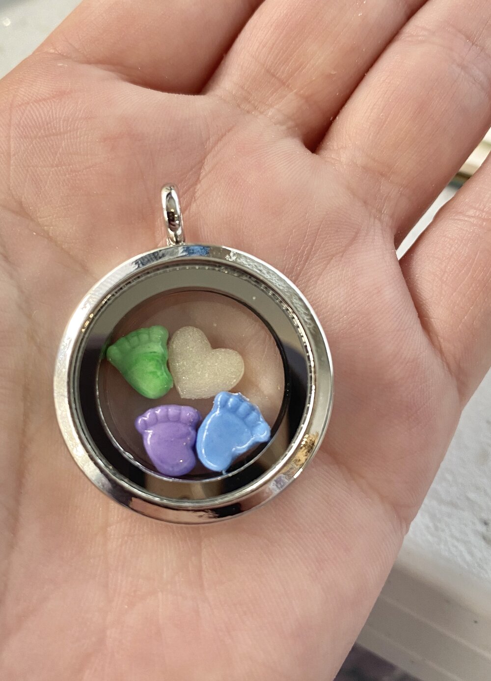 Floating Charm Locket — Made With Love Keepsakes Breastmilk & Dna Jewelry
