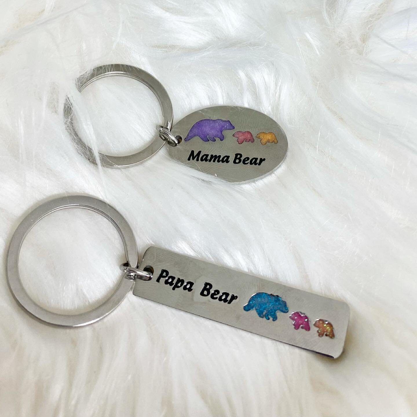 Did you know our bear necklaces also come In keychain version and now available for Papa Bear too! 

https://www.madewithlovekeepsakes.com/animalscharacter-designs/bear-amp-cubs-pendant