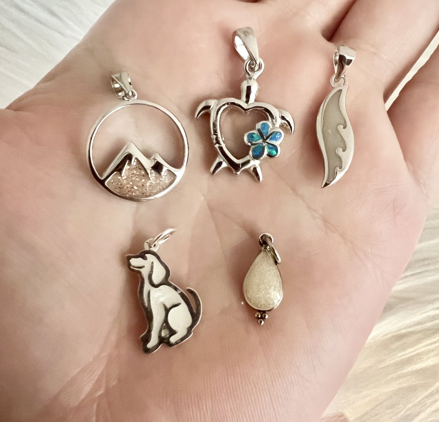 Sterling Silver Assorted Charms — Made With Love Keepsakes Breastmilk & Dna  Jewelry