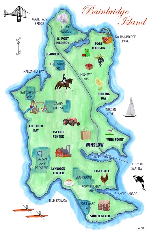 Map Of Bainbridge Island Explore Bainbridge Island — Suzanne Miller Homes