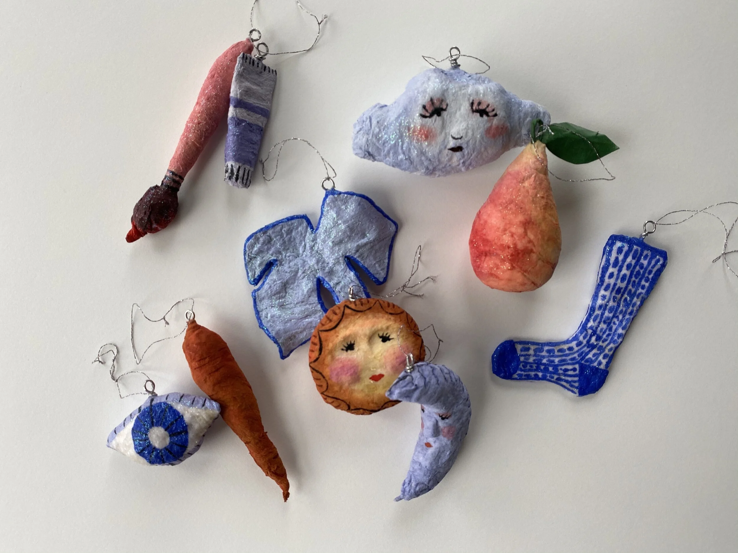 Spun Cotton Ornaments
