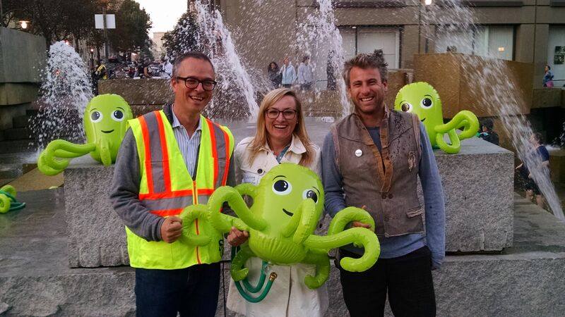 UN Plaza Fountain Hack: Octopus Garden