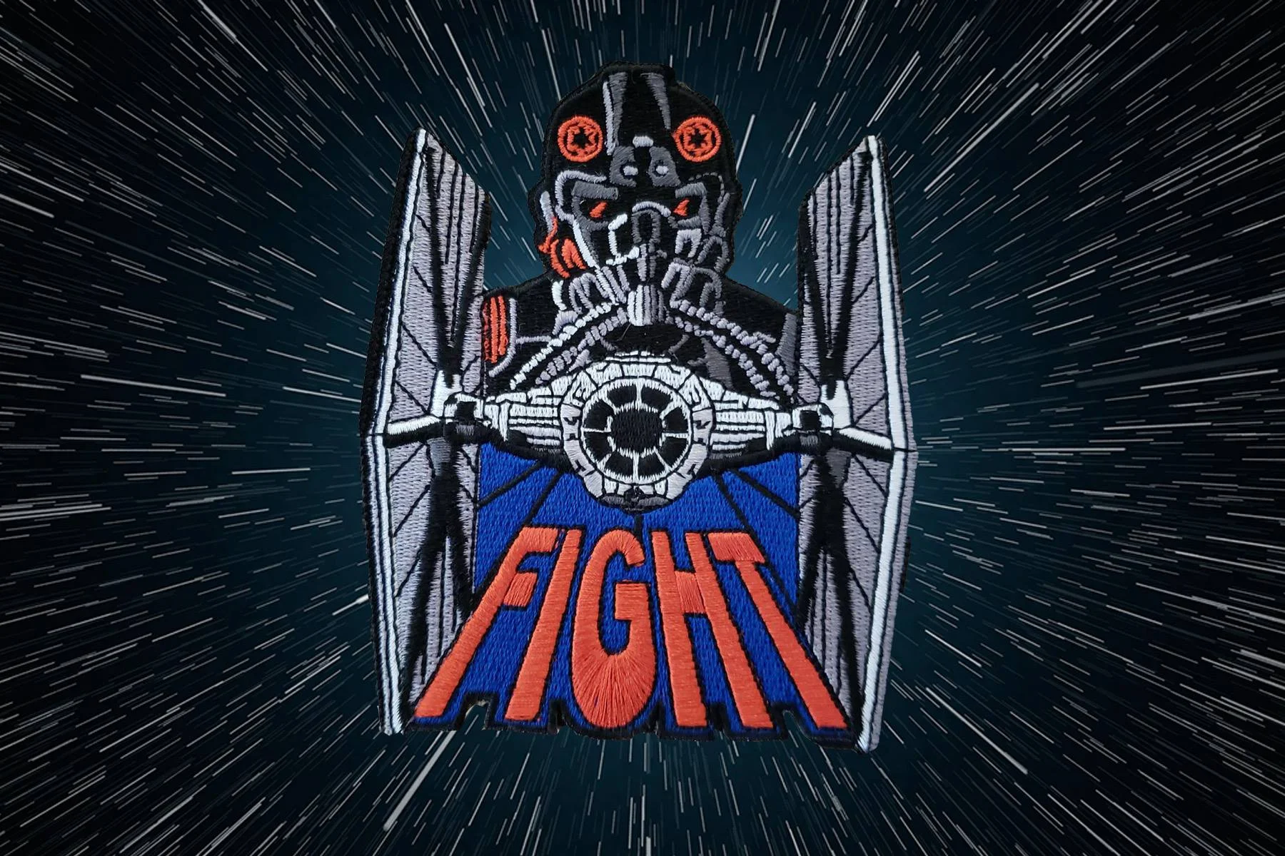 "FIGHT" Tie Fighter patch