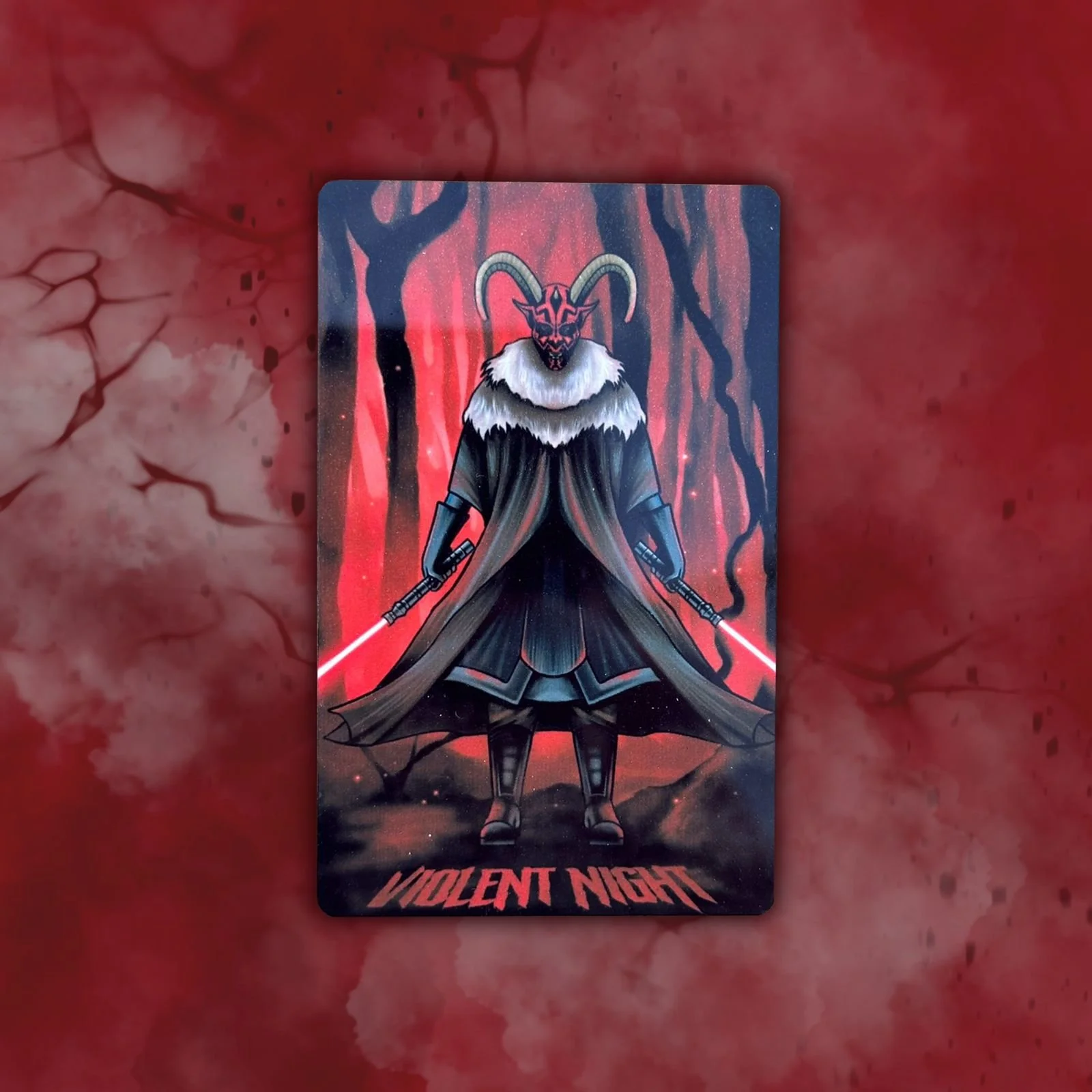 Violent Night Darth Maul Krampus Aluminum Patch