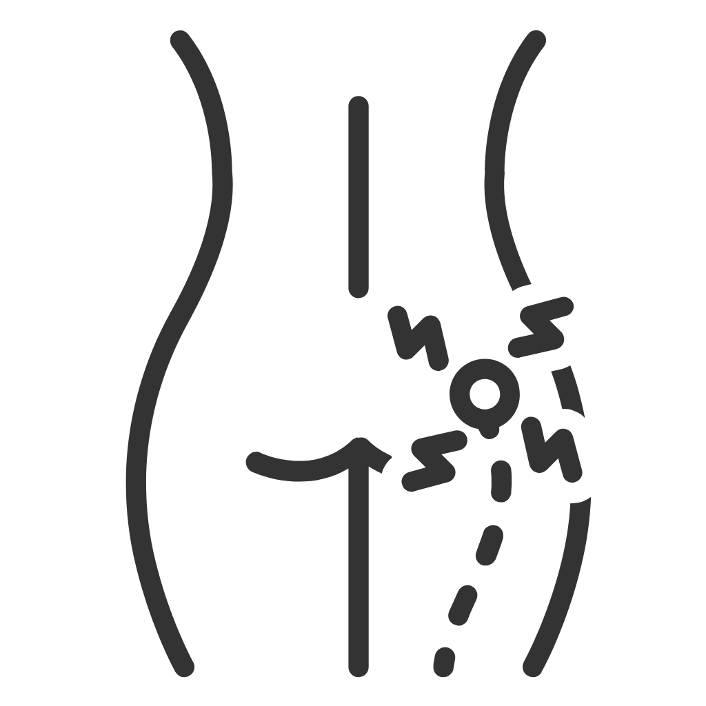 Sciatica Minimal Icon