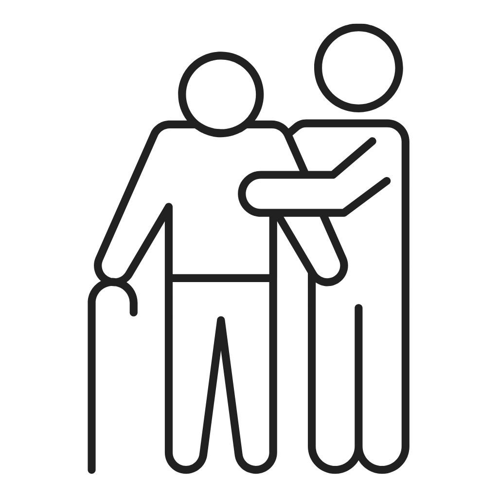 Geriatric Spinal Care Minimal Icon