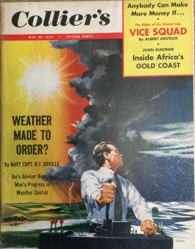 Drawing by Fritz Siebel, Colliers, May 28, 1954: front cover.