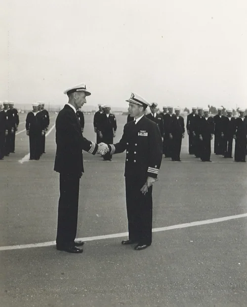 An undated and unlabeled photograph found amongst a folder of newspaper clippings about Archibald Fields. 